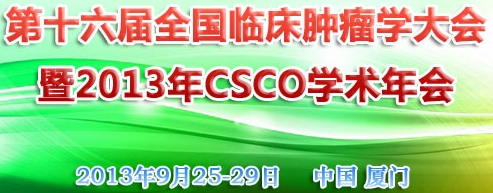 2013第十六屆全國臨床腫瘤學大會暨2013年CSCO學術年會